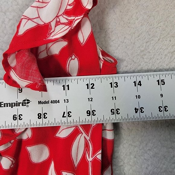 NWT Disney by MinkPink Enchanted Rose Floral Print Ruffled Sexy Wrap Dress - Picture 8 of 16